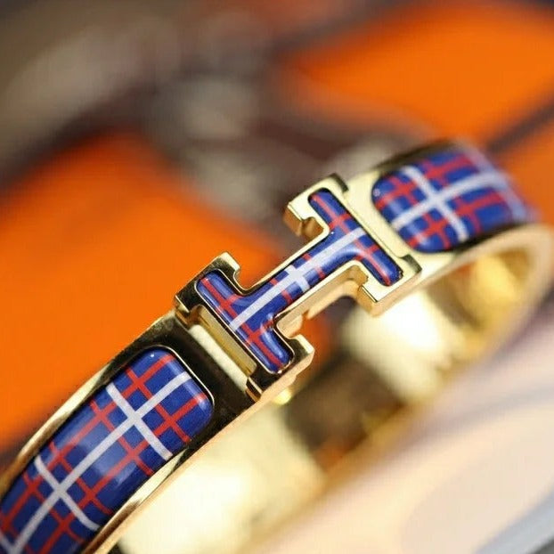 [⭐Corinne]H TARTAN BRACELET 12MM