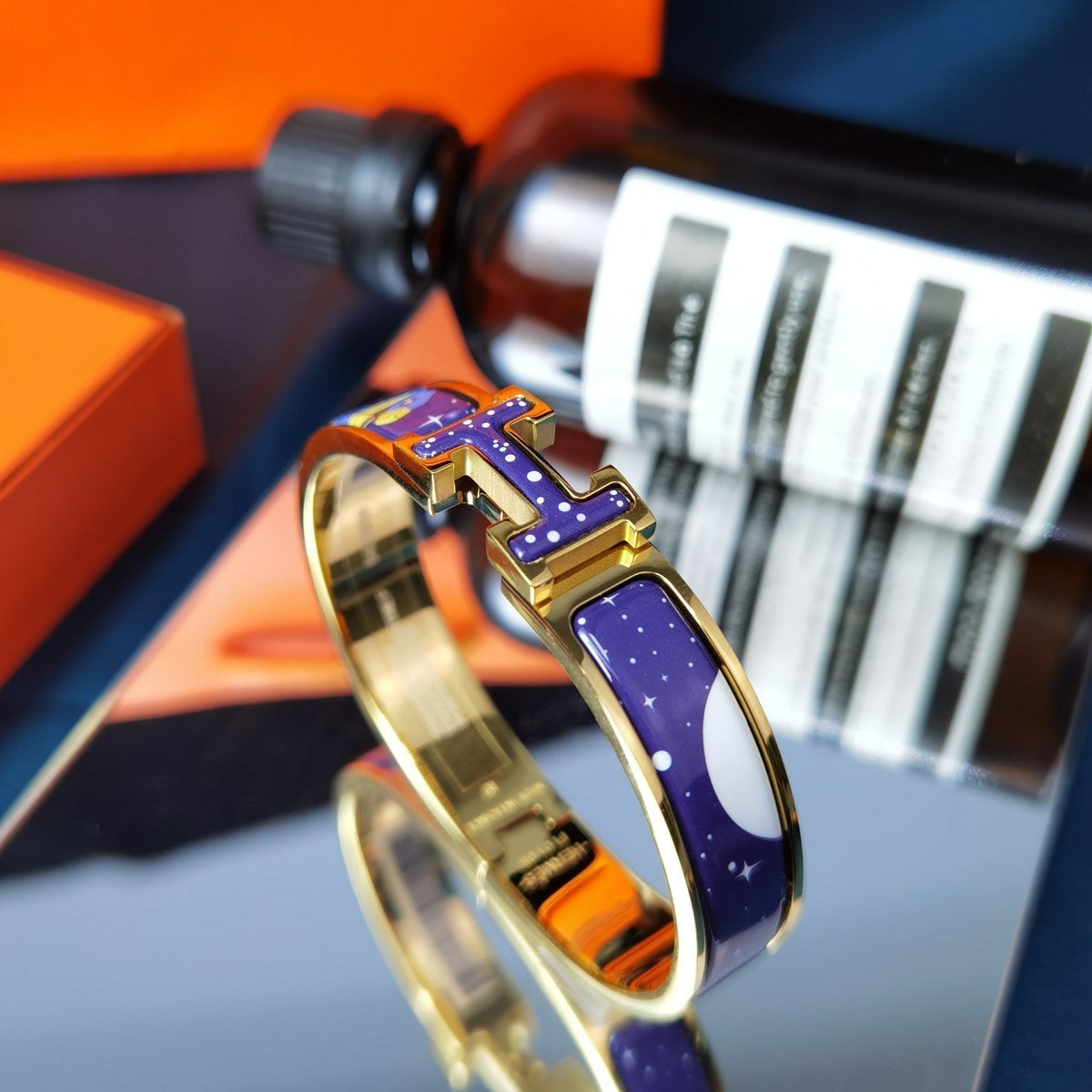 [⭐Corinne]H STAR AND MOON BRACELET 12MM