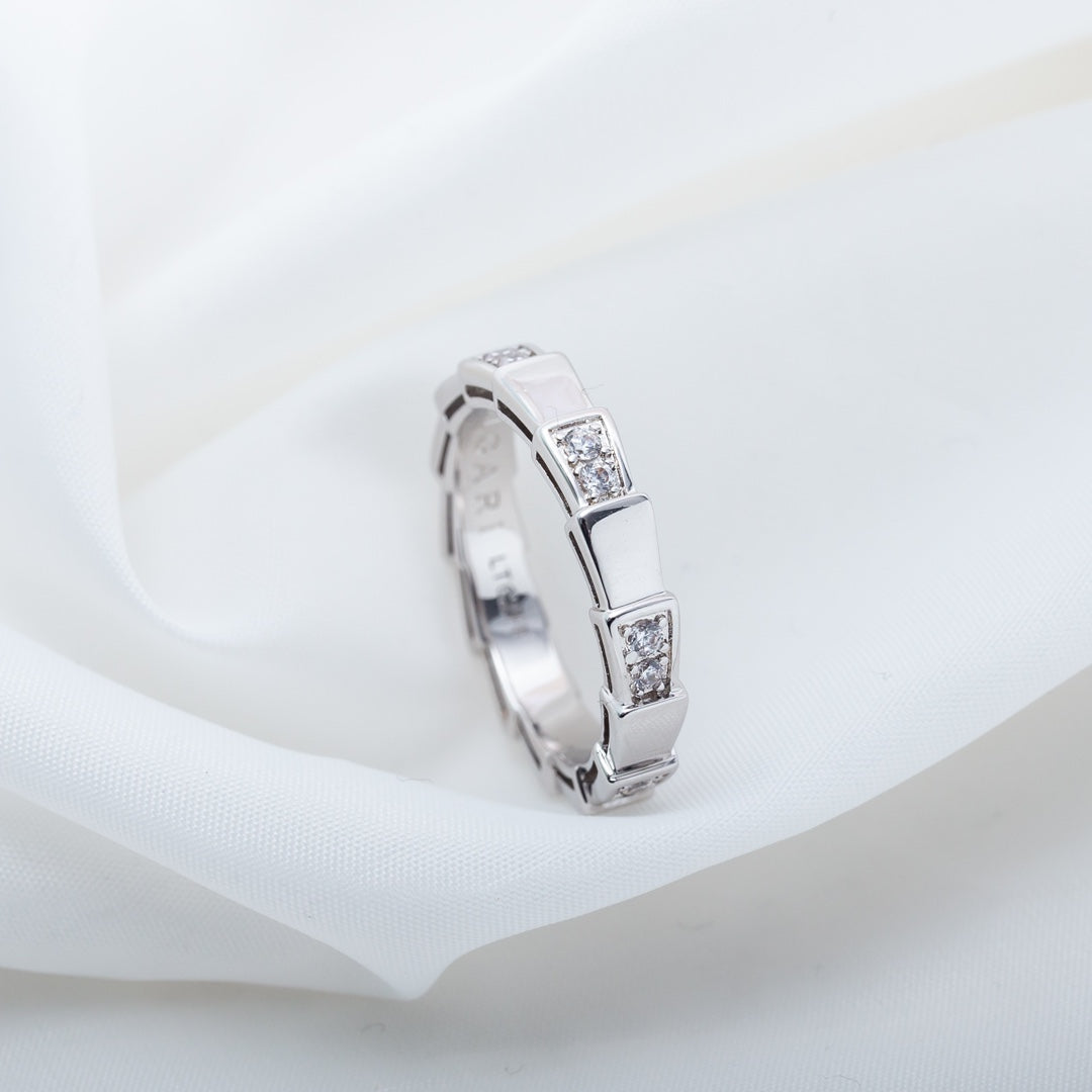 [⭐Corinne]SERPENTI RING SILVER  3MM