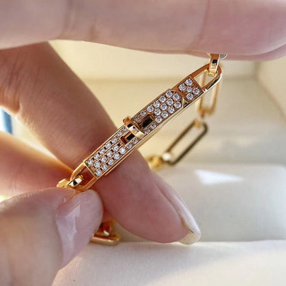 [⭐Corinne]CHAINE BRACELET SMALL MODEL DIAMOND