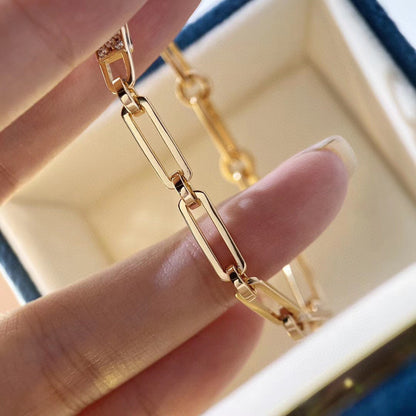 [⭐Corinne]CHAINE BRACELET SMALL MODEL DIAMOND