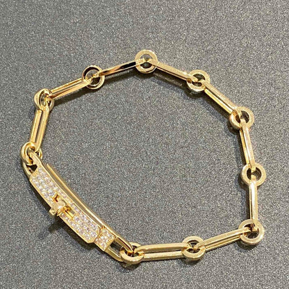 [⭐Corinne]CHAINE BRACELET SMALL MODEL DIAMOND
