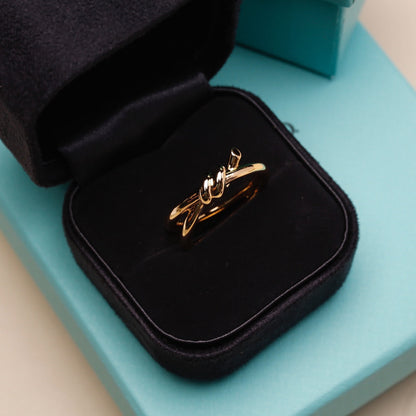 [Corinne]KNOT RING PINK GOLD