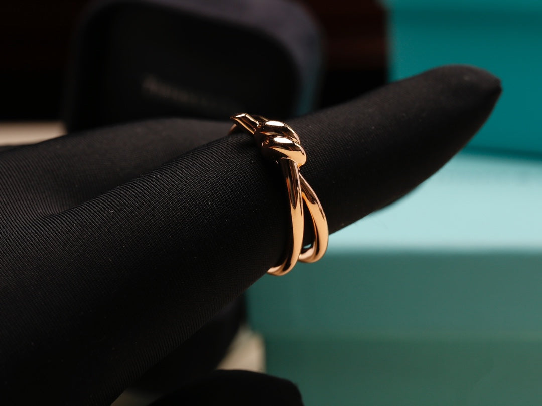 [Corinne]KNOT RING PINK GOLD