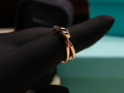 [Corinne]KNOT RING PINK GOLD