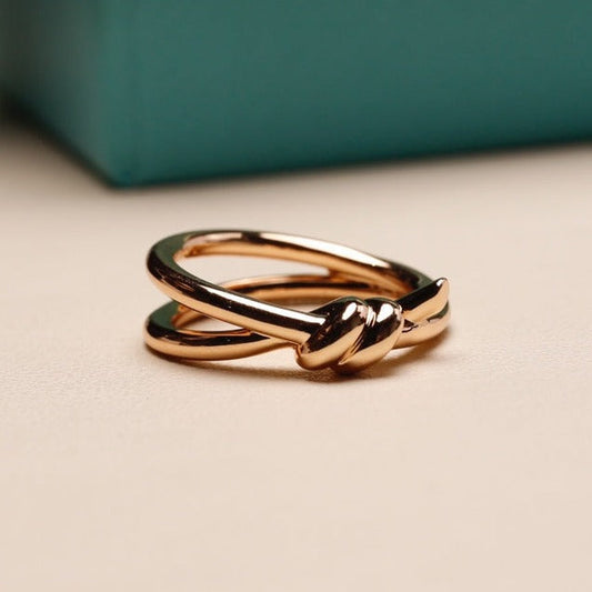 [Corinne]KNOT RING PINK GOLD