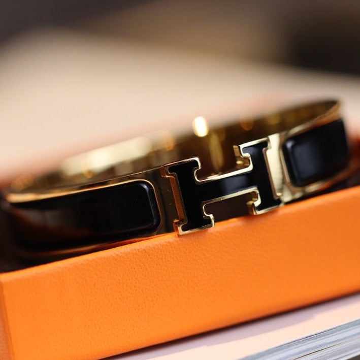 [⭐Corinne]H BRACELET 12MM GOLD