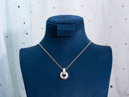 [⭐Corinne]GARI NECKLACE PINK GOLD MOP