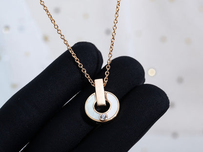 [⭐Corinne]GARI NECKLACE PINK GOLD MOP