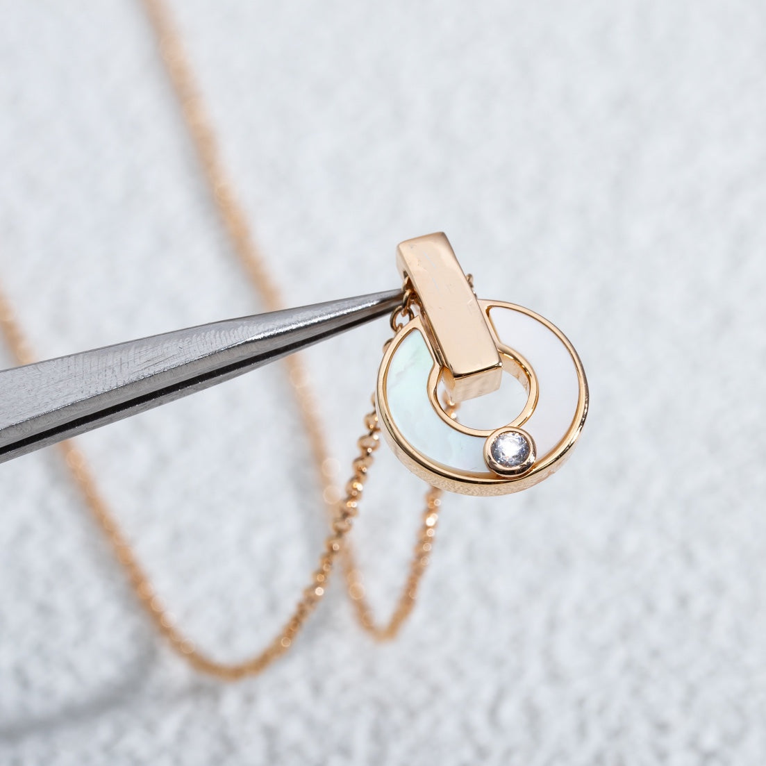 [⭐Corinne]GARI NECKLACE PINK GOLD MOP