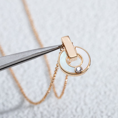 [⭐Corinne]GARI NECKLACE PINK GOLD MOP