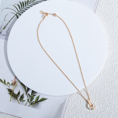 [⭐Corinne]GARI NECKLACE PINK GOLD MOP