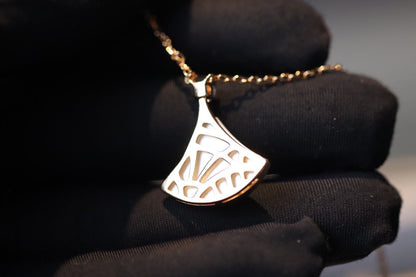 [⭐Corinne]DREAM NECKLACE WHITE MOP PINK GOLD 1 DIAMOND