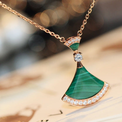 [⭐Corinne]DREAM NECKLACE MALACHITE DIAMOND