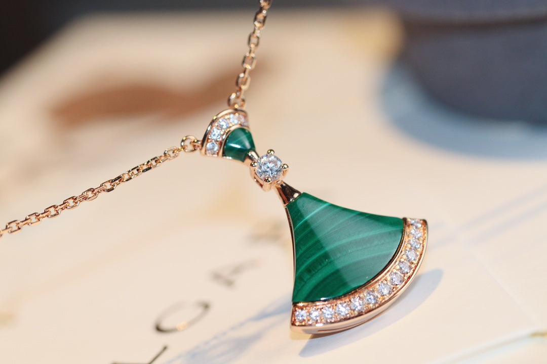 [⭐Corinne]DREAM NECKLACE MALACHITE DIAMOND