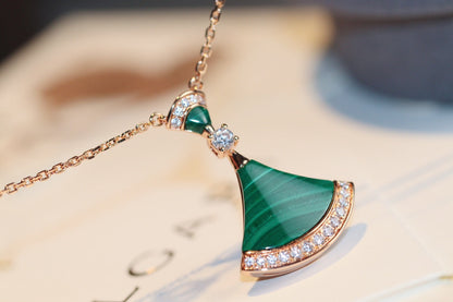 [⭐Corinne]DREAM NECKLACE MALACHITE DIAMOND