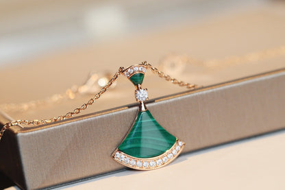 [⭐Corinne]DREAM NECKLACE MALACHITE DIAMOND