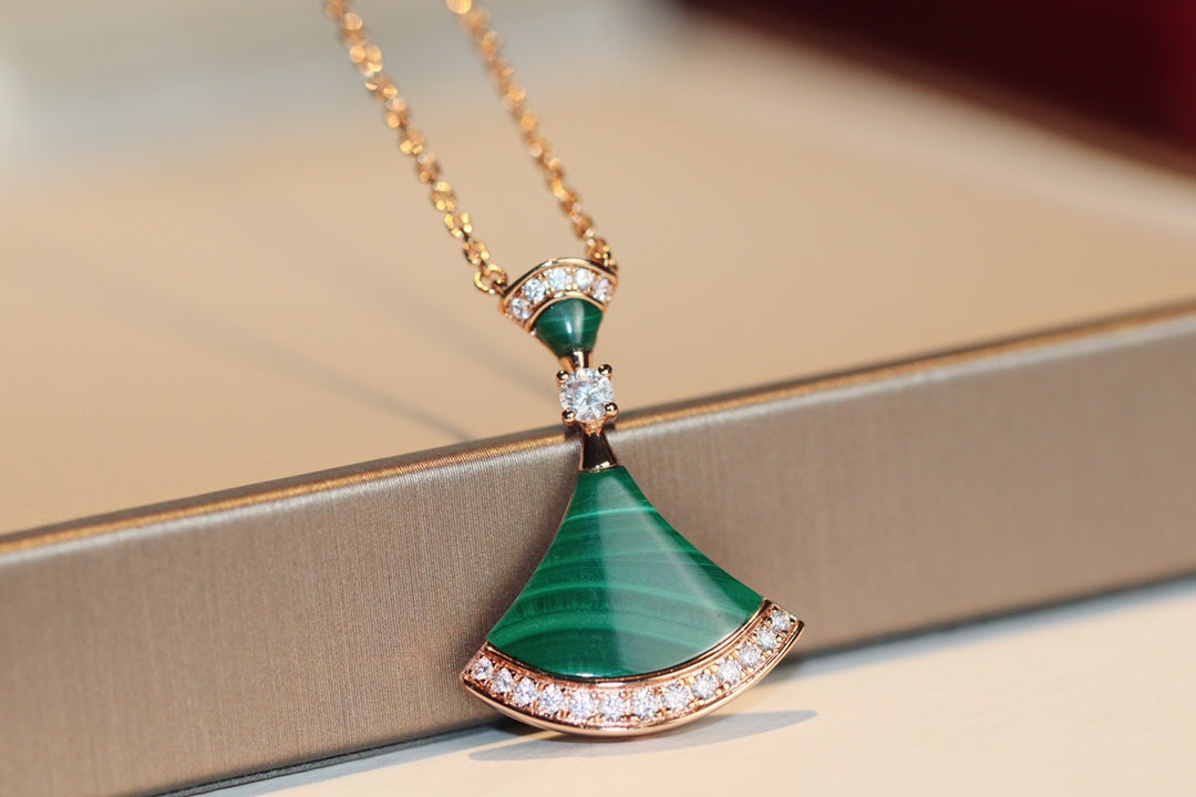 [⭐Corinne]DREAM NECKLACE MALACHITE DIAMOND