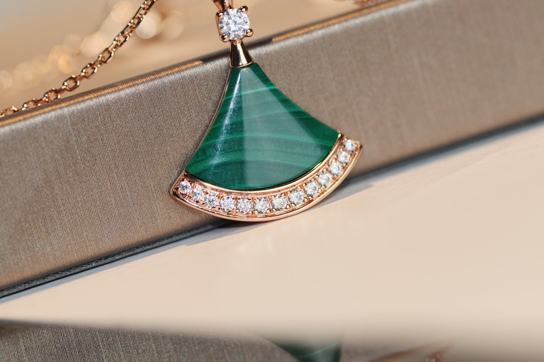 [⭐Corinne]DREAM NECKLACE MALACHITE DIAMOND