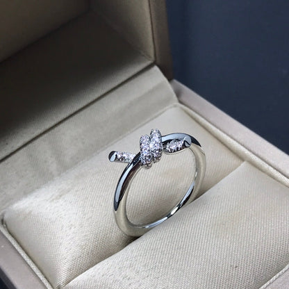 [Corinne]KNOT RING 1.2MM DIAMOND