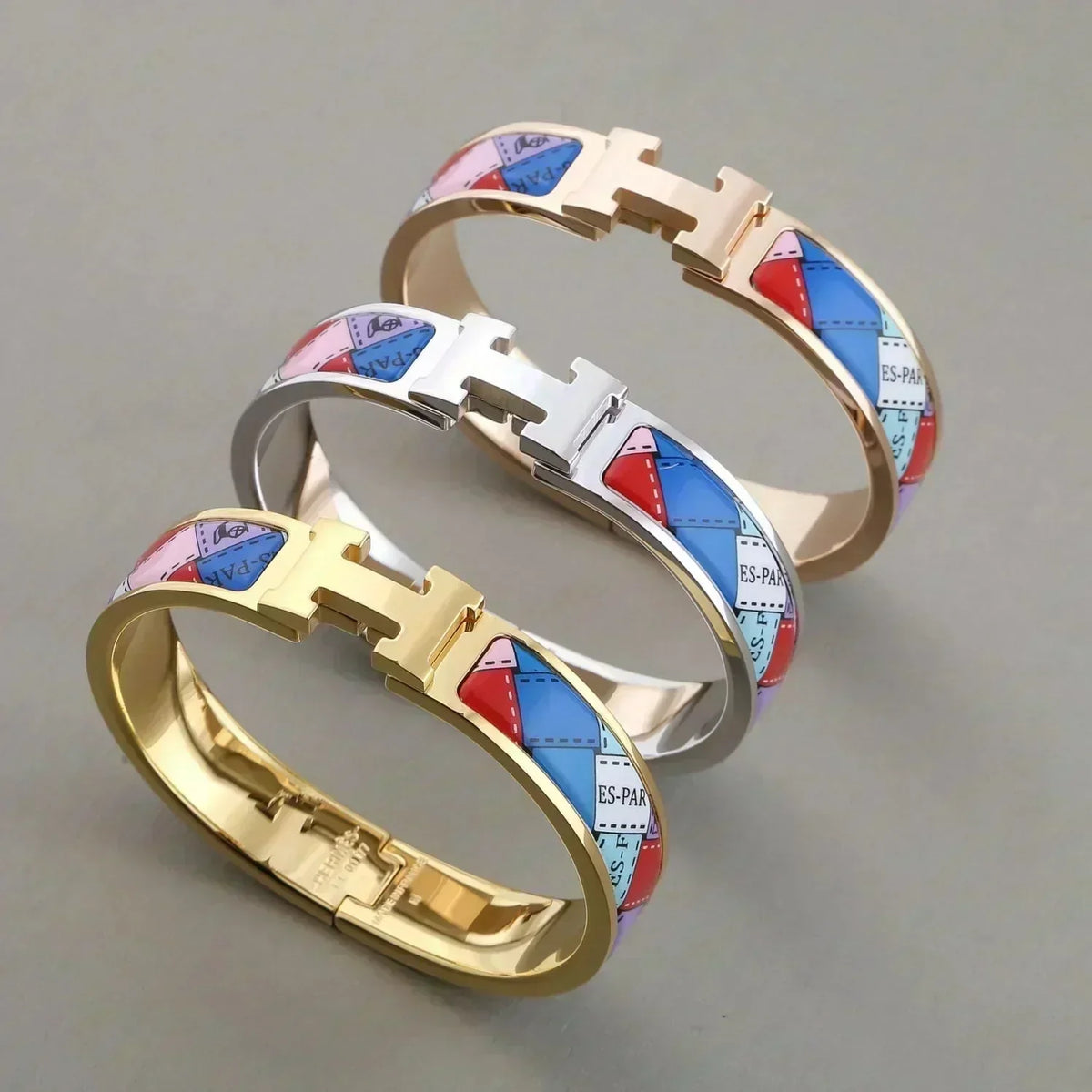 [⭐Corinne]H BRACELET DOTTED BORDER 12MM