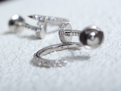 [⭐Corinne]JUSTE EARRINGS 12.75MM SILVER DIAMOND