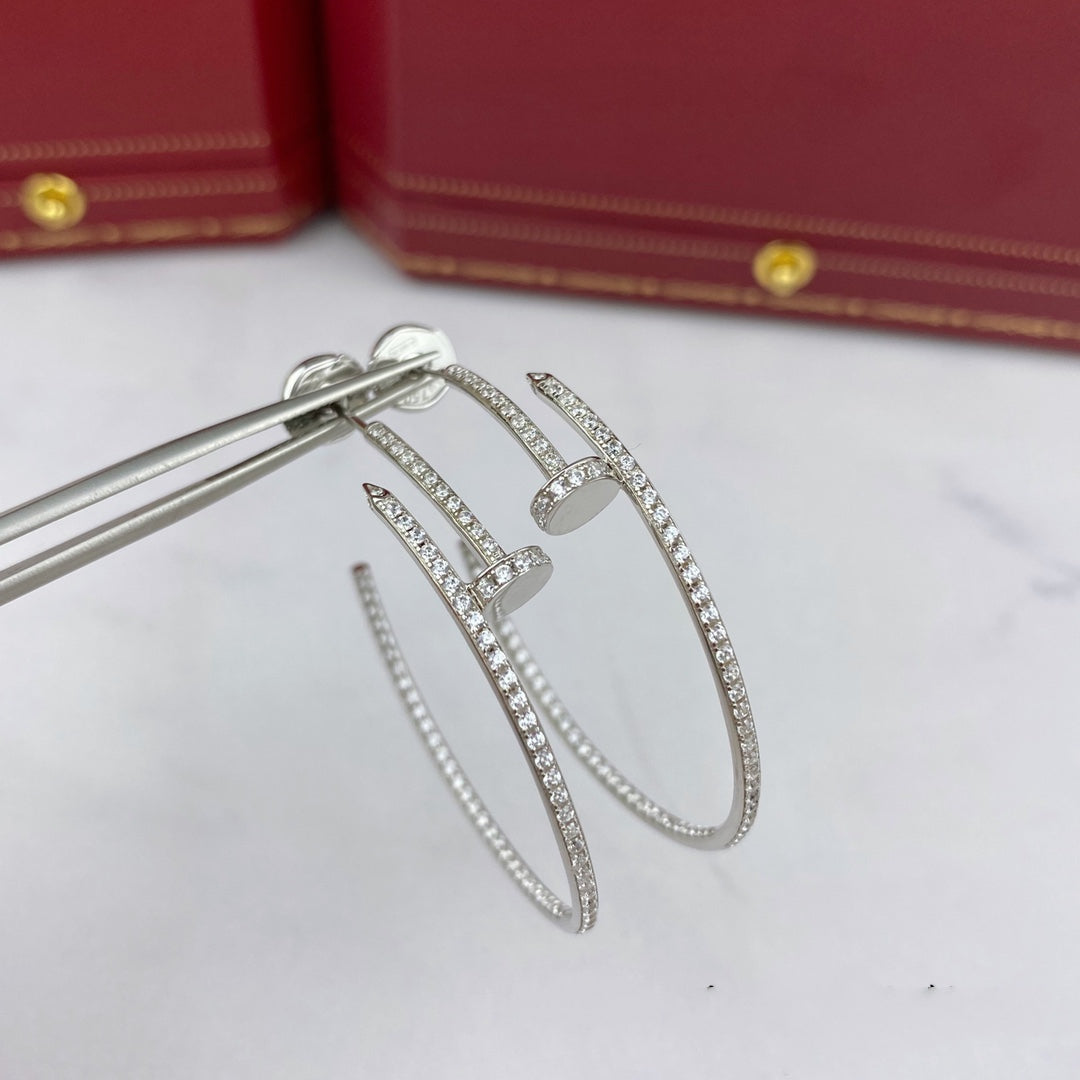 [⭐Corinne]JUSTE EARRINGS FULL DIAMONDS 1.8MM