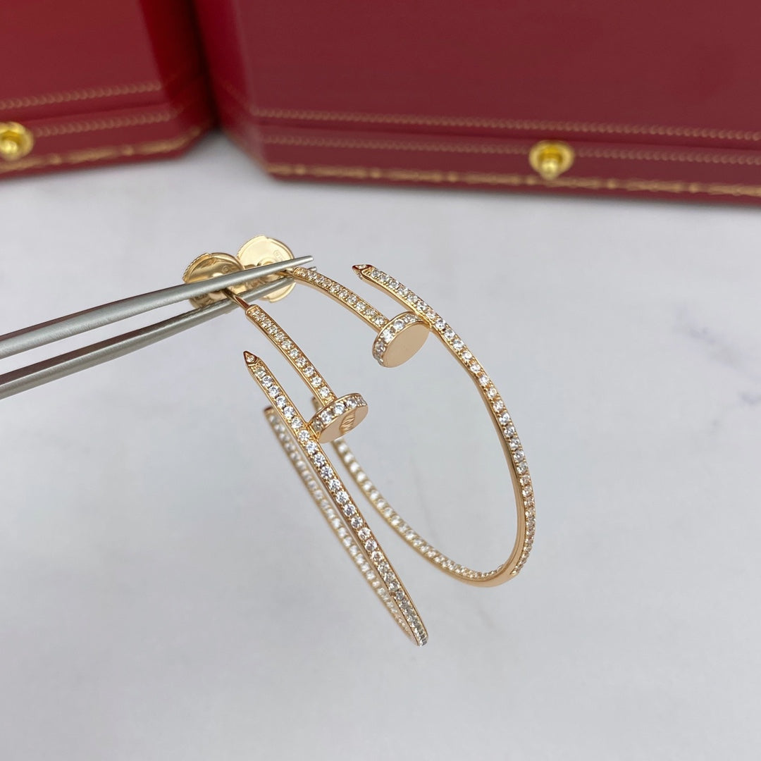 [⭐Corinne]JUSTE EARRINGS FULL DIAMONDS 1.8MM