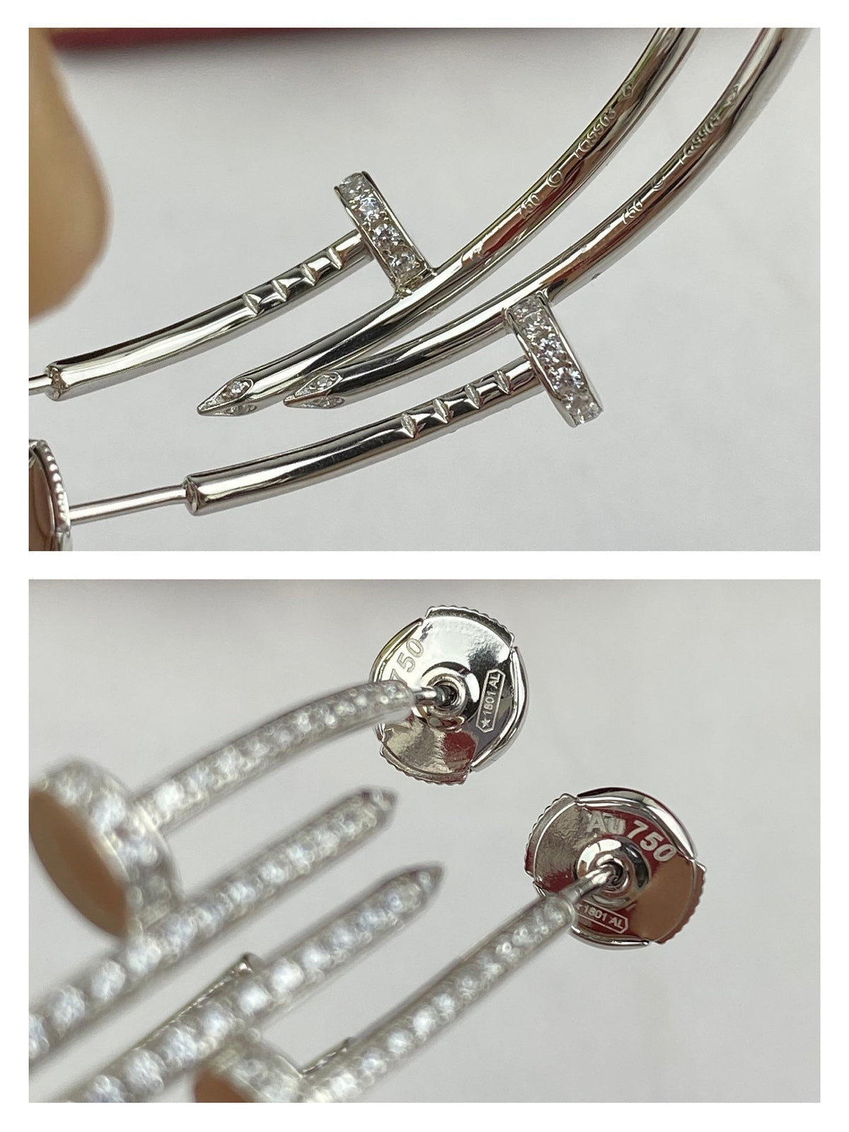 [⭐Corinne]JUSTE EARRINGS FULL DIAMONDS 1.8MM