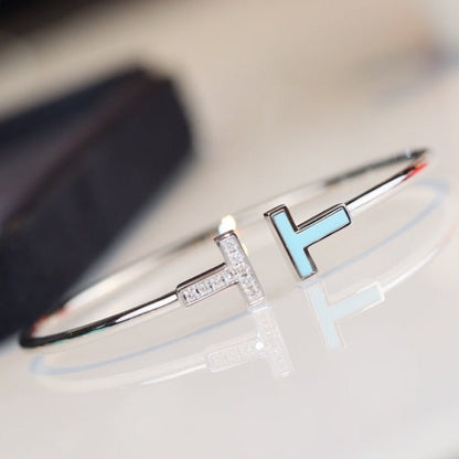 [Corinne]T BRACELET 1.8MM TURQUOISE DIAMOND SILVER