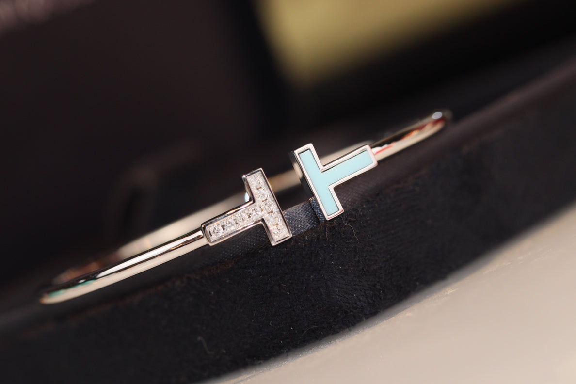 [Corinne]T BRACELET 1.8MM TURQUOISE DIAMOND SILVER