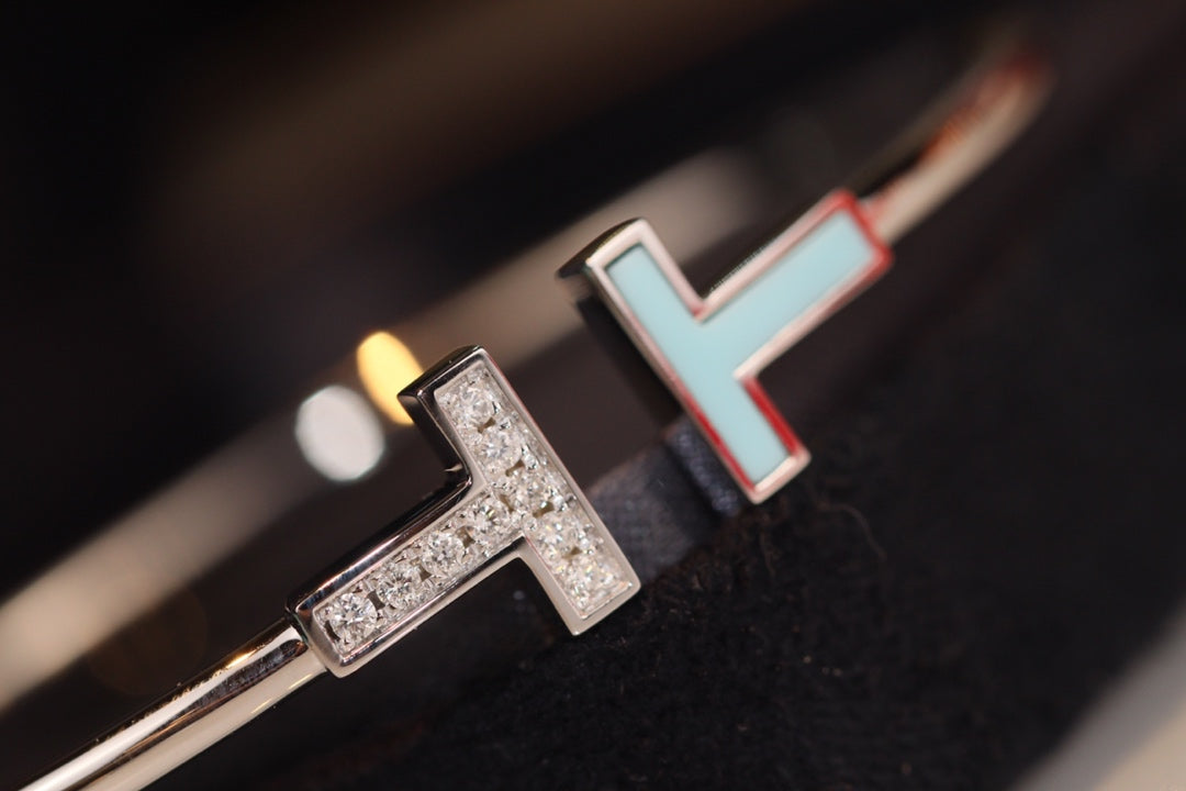 [Corinne]T BRACELET 1.8MM TURQUOISE DIAMOND SILVER