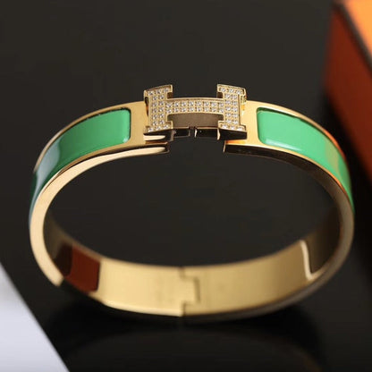 [⭐Corinne]H BRACELET GOLD DIAMOND