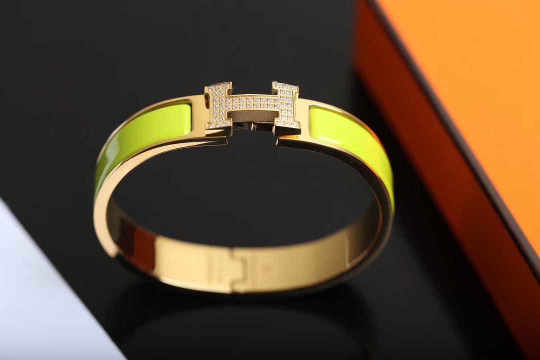 [⭐Corinne]H BRACELET GOLD DIAMOND
