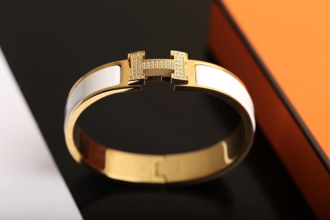 [⭐Corinne]H BRACELET GOLD DIAMOND