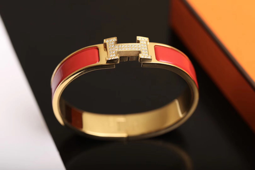 [⭐Corinne]H BRACELET GOLD DIAMOND