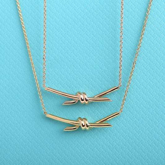[Corinne]KNOT NECKLACE GOLD