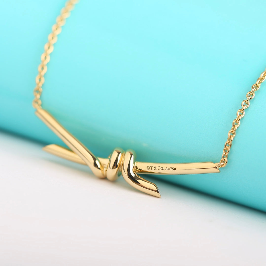 [Corinne]KNOT NECKLACE GOLD