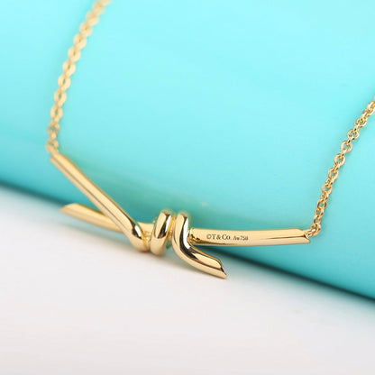 [Corinne]KNOT NECKLACE GOLD