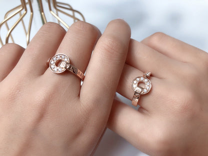 [⭐Corinne]DREAM RING DIAMOND PINK GOLD