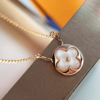 [⭐Corinne]SUN MOP GOLD 1 DIAMOND NECKLACE