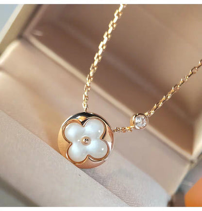 [⭐Corinne]SUN MOP GOLD 1 DIAMOND NECKLACE
