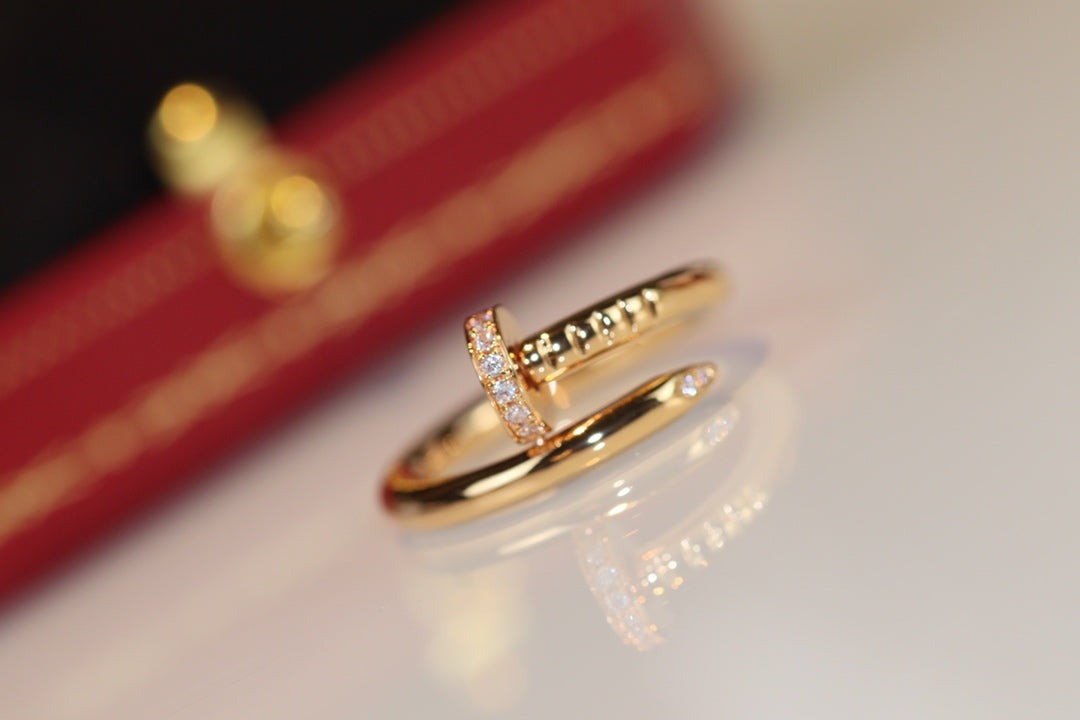 [⭐Corinne]JUSTE RING 2.65MM GOLD DIAMOND