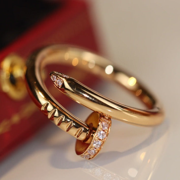 [⭐Corinne]JUSTE RING 2.65MM GOLD DIAMOND