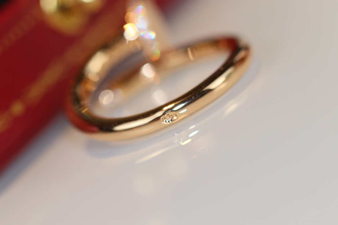 [⭐Corinne]JUSTE RING 2.65MM GOLD DIAMOND
