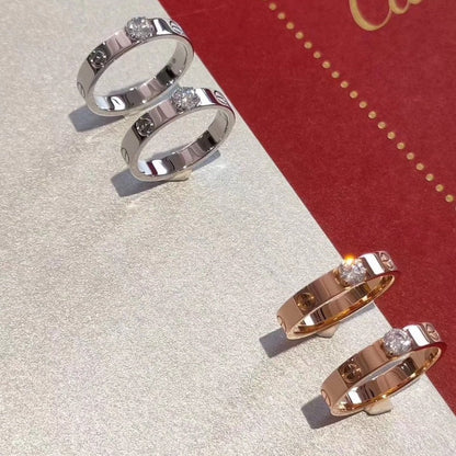 [⭐Corinne]LOVE RING 3.6MM 1 BIG DIAMOND
