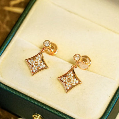 [⭐Corinne]STAR DIAMONDS EARRINGS GOLD