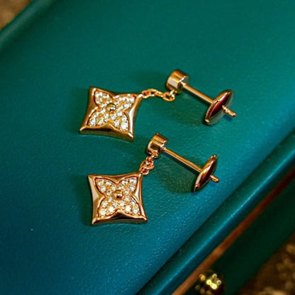 [⭐Corinne]STAR DIAMONDS EARRINGS GOLD