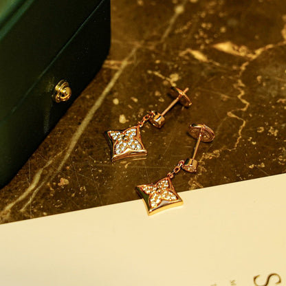 [⭐Corinne]STAR DIAMONDS EARRINGS GOLD