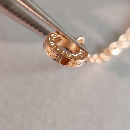 [⭐Corinne]ZERO 1 NECKLACE PINK GOLD